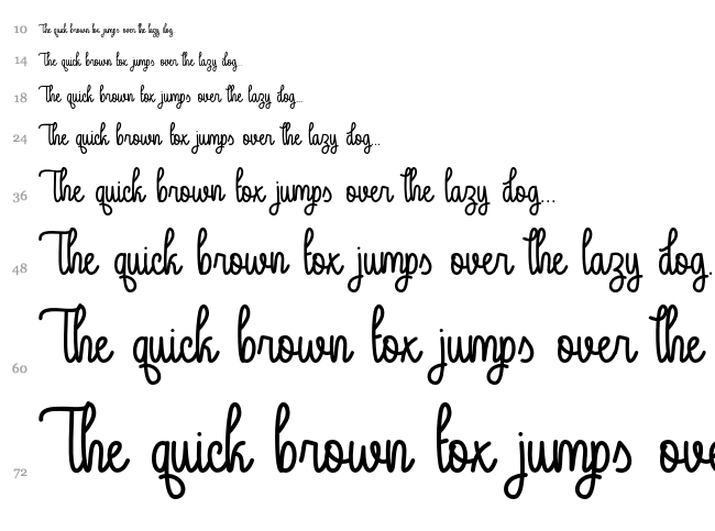 Guys My Age font waterfall